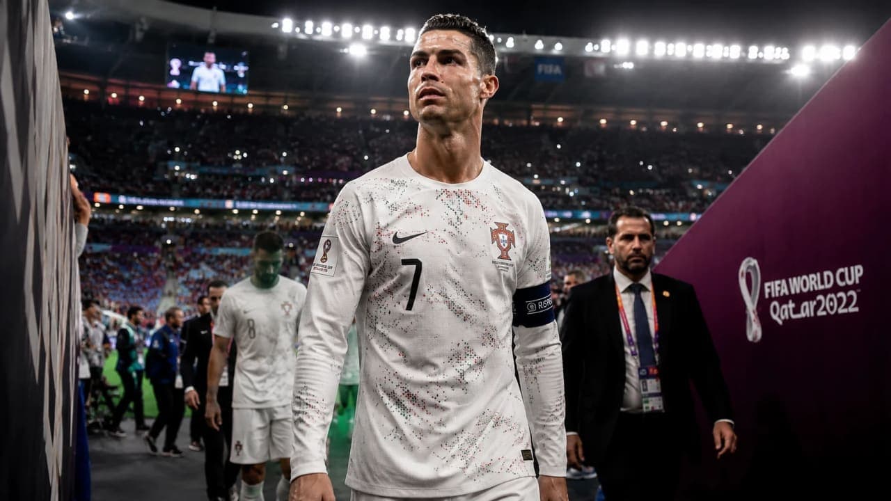 Portuguese football legend walking away after World Cup elimination.