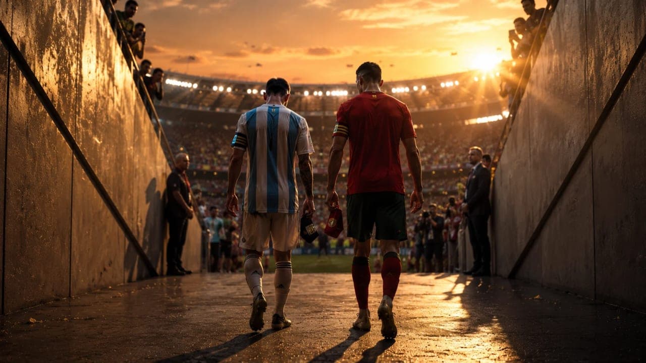 Two legendary football captains leaving the World Cup stage after their final tournament.