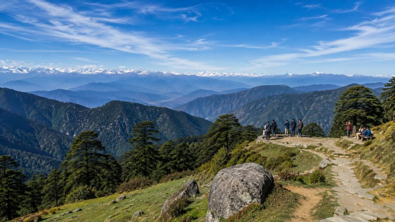 Panoramic view from Jalori Pass.