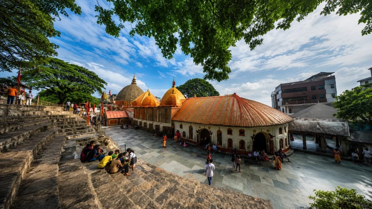 Kamakhya Temple on Nilachal Hill in Guwahati, Assam, one of the 51 sacred Shakti Peethas.