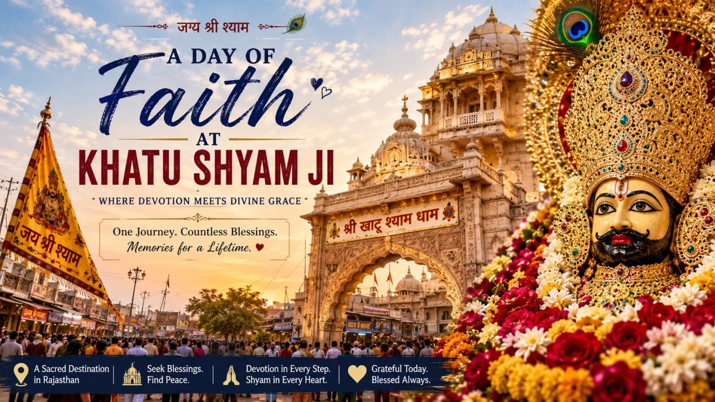 Family road trip route towards Khatu Shyam Ji Mandir in Rajasthan