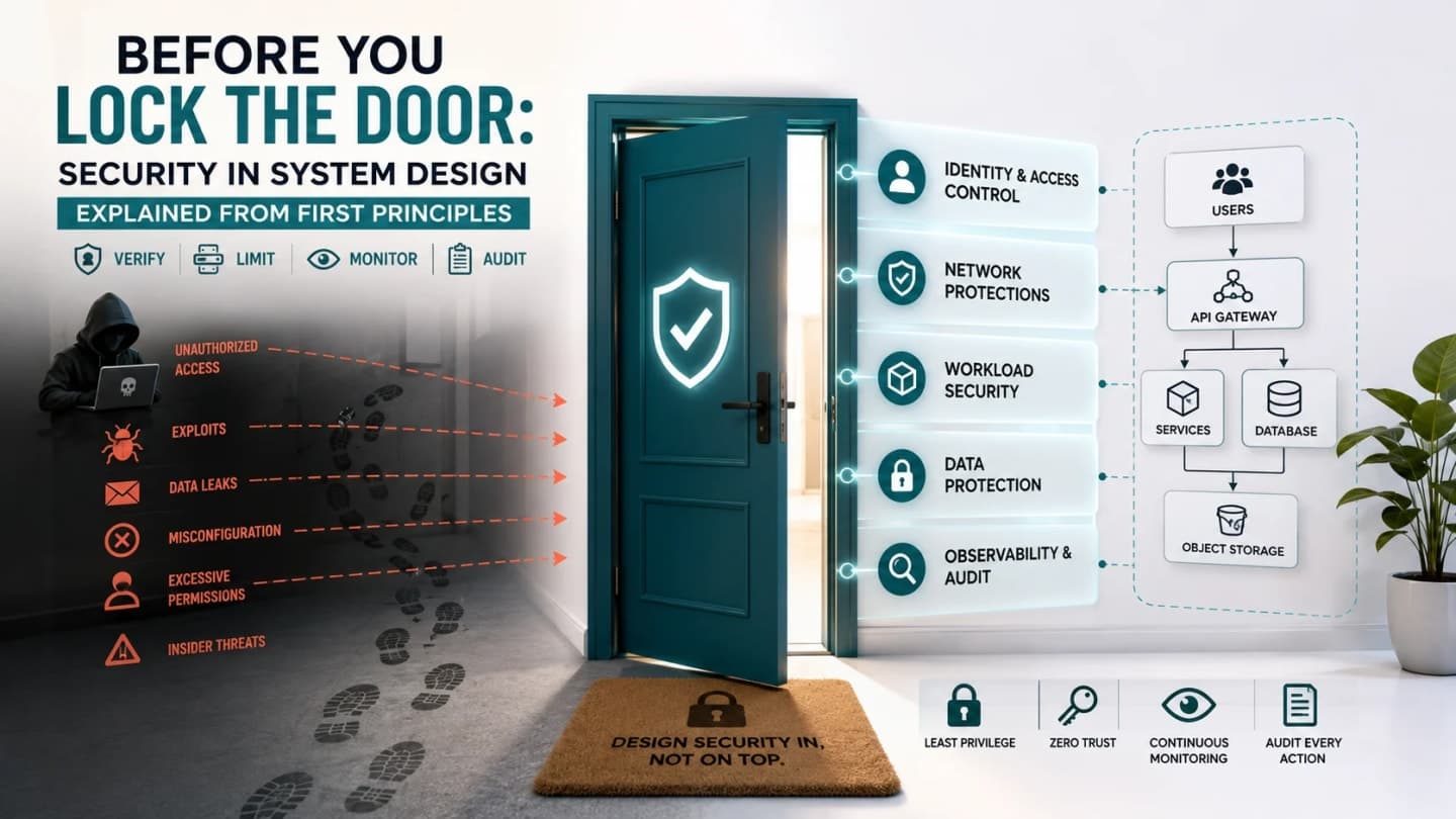 House and software upload flow showing assets, entry points, vulnerabilities, controls, CIA goals, and threat modelling