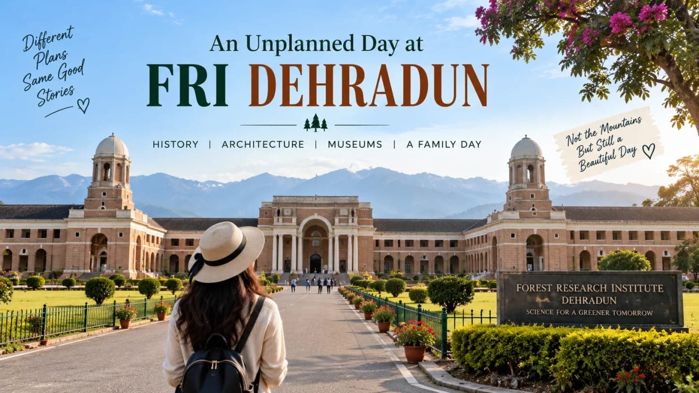Forest Research Institute FRI Dehradun heritage building with its grand columns, arches and green lawns